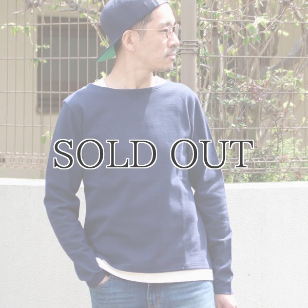 画像2: 【RE PRICE / 価格改定】Basque 10オンス ( バスク天竺 ) ボートネックレイヤードカットソー【MADE IN JAPAN】『日本製』 / Upscape Audience (2)