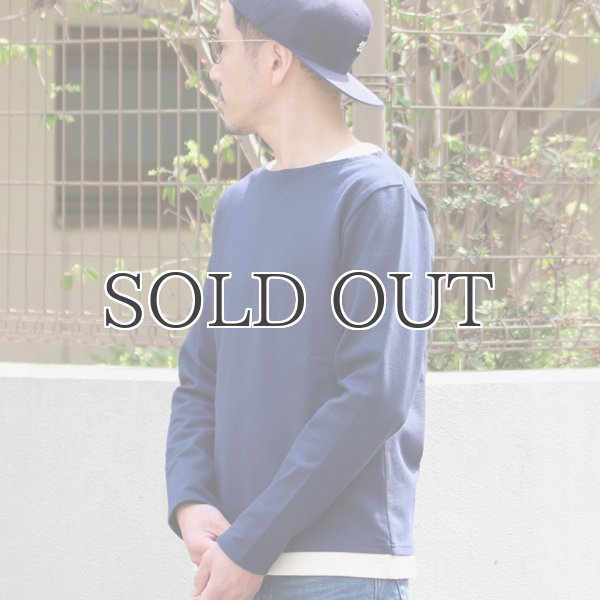 画像3: 【RE PRICE / 価格改定】Basque 10オンス ( バスク天竺 ) ボートネックレイヤードカットソー【MADE IN JAPAN】『日本製』 / Upscape Audience (3)