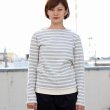 画像4: Basque 10オンス ( バスク天竺 ) ボートネックレイヤードカットソー [Lady's]【MADE IN JAPAN】『日本製』 / Upscape Audience (4)