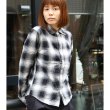 画像2: 【RE PRICE/価格改定】コットンフランネルチェック ワイドスプレッドボタンダウン長袖シャツ［Lady's］【MADE IN JAPAN】『日本製』 / Upscape Audience (2)