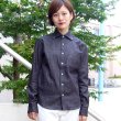 画像4: 【RE PRICE/価格改定】麻混デニムワイドスプレッド長袖シャツ [Lady's]【MADE IN JAPAN】『日本製』/ Upscape Audience (4)