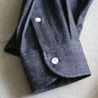 画像22: 【RE PRICE / 価格改定】麻混デニムワイドスプレッド長袖シャツ【MADE IN JAPAN】『日本製』/ Upscape Audience (22)