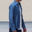 画像5: 【RE PRICE / 価格改定】麻混デニムワイドスプレッド長袖シャツ【MADE IN JAPAN】『日本製』/ Upscape Audience (5)