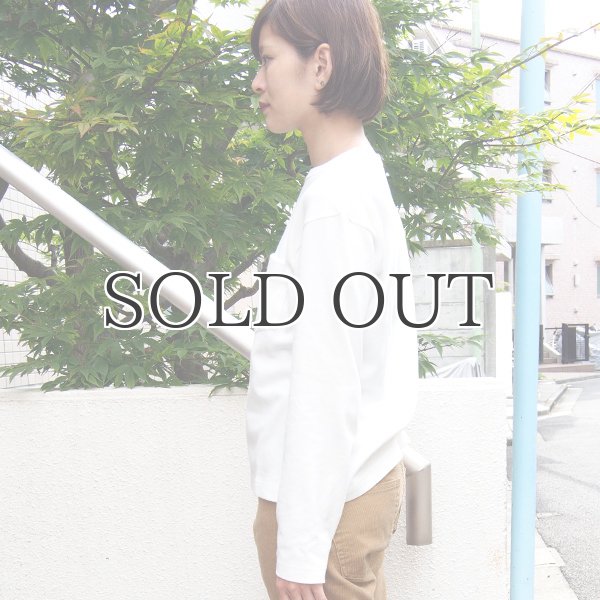 画像3: セーターライク天竺ドロップショルダーポケット付き長袖カットソー[ Lady's ]【MADE IN JAPAN】『日本製』/ Upscape Audience (3)