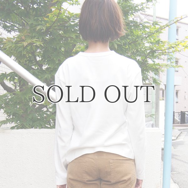 画像4: セーターライク天竺ドロップショルダーポケット付き長袖カットソー[ Lady's ]【MADE IN JAPAN】『日本製』/ Upscape Audience (4)