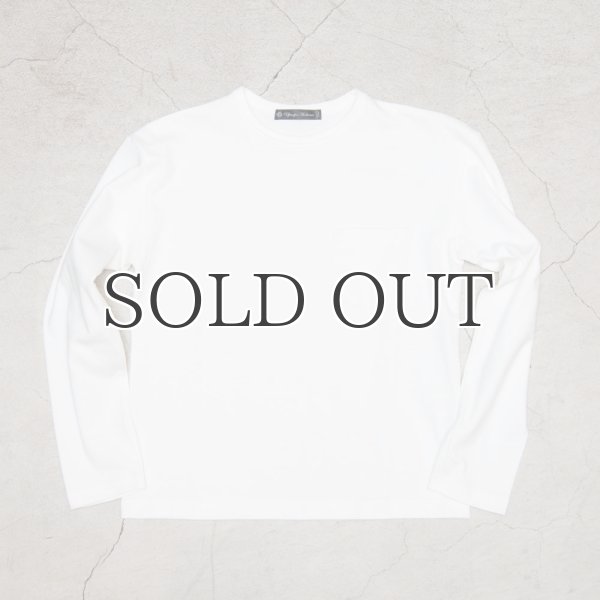 画像8: セーターライク天竺ドロップショルダーポケット付き長袖カットソー[ Lady's ]【MADE IN JAPAN】『日本製』/ Upscape Audience (8)