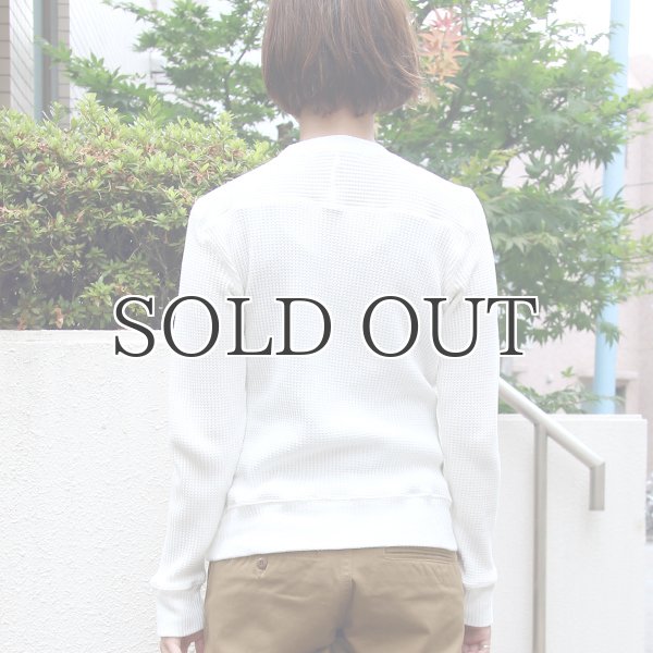 画像4: BIGワッフルクルーネック長袖ニットソー [Lady's]【MADE IN JAPAN】『日本製』/ Upscape Audience (4)