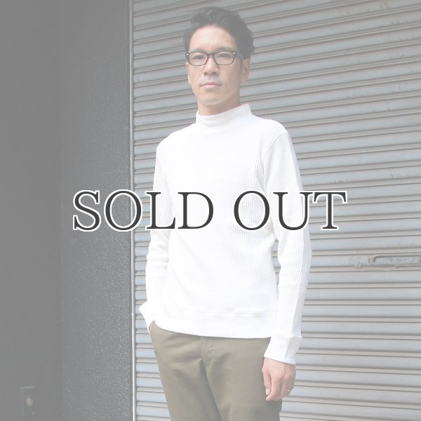 画像7: BIGワッフルモックネック長袖ニットソー【MADE IN JAPAN】『日本製』/ Upscape Audience (7)