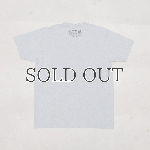 画像14: BEATLES "THE BEATLES" 7.1oz米綿丸胴オールドプリントクルーネックポケットT / Audience (14)