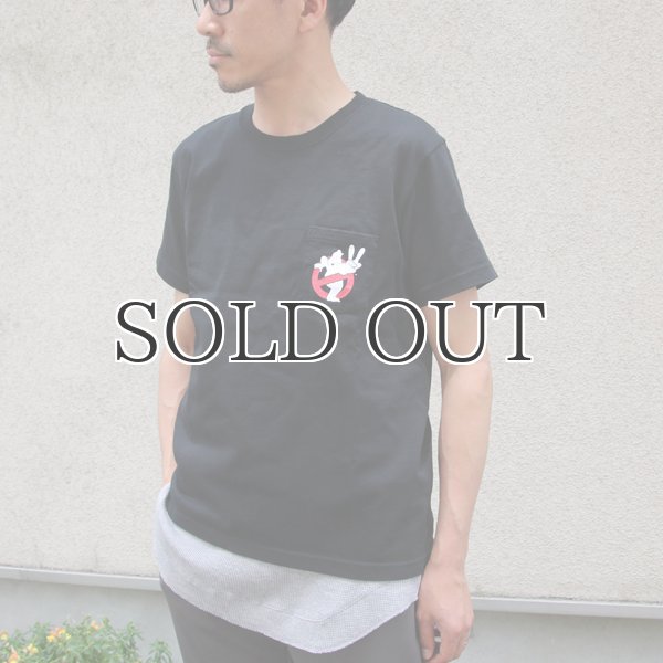 画像5: Ghost Busters "Michael C. Gross Logo-II" 7.1oz米綿丸胴オールドプリントクルーネックポケットT / Audience (5)