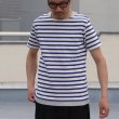 画像7: 【RE PRICE/価格改定】Basque 10オンス ( バスク天竺 )無地＆ボーダーボートネックレイヤード半袖カットソー【MADE IN JAPAN】『日本製』/ Upscape Audience (7)