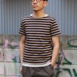 画像16: 【RE PRICE/価格改定】Basque 10オンス ( バスク天竺 )無地＆ボーダーボートネックレイヤード半袖カットソー【MADE IN JAPAN】『日本製』/ Upscape Audience (16)