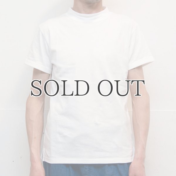 画像10: コーマ天竺モックネックロールアップ半袖カットソー【MADE IN JAPAN】『日本製』/ Upscape Audience (10)