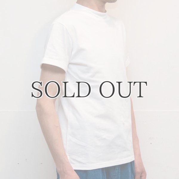 画像12: コーマ天竺モックネックロールアップ半袖カットソー【MADE IN JAPAN】『日本製』/ Upscape Audience (12)