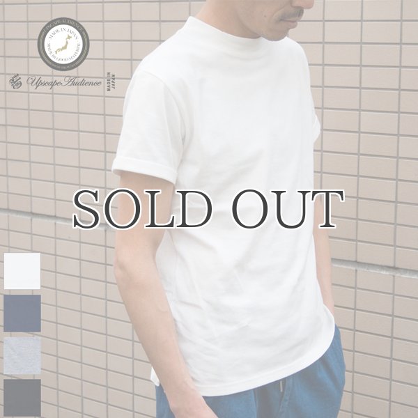 画像15: コーマ天竺モックネックロールアップ半袖カットソー【MADE IN JAPAN】『日本製』/ Upscape Audience (15)