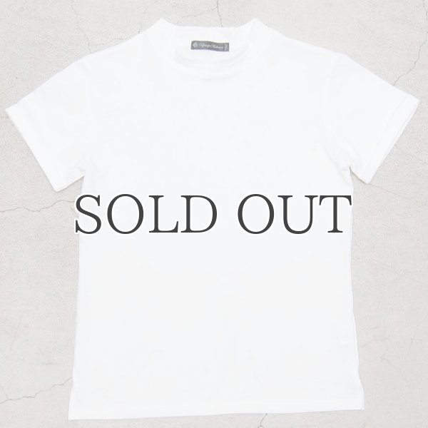 画像4: コーマ天竺モックネックロールアップ半袖カットソー【MADE IN JAPAN】『日本製』/ Upscape Audience (4)