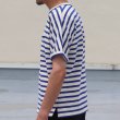 画像4: 【RE PRICE/価格改定】Basque 10オンス ( バスク天竺 )無地＆ボーダービッグポケT【MADE IN JAPAN】『日本製』/ Upscape Audience (4)