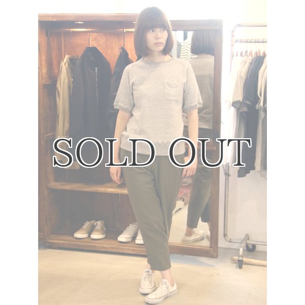 画像5: 度詰裏毛サドルショルダーS/Sスウェット [Lady's] 【MADE IN JAPAN】『日本製』/ Upscape Audience (5)