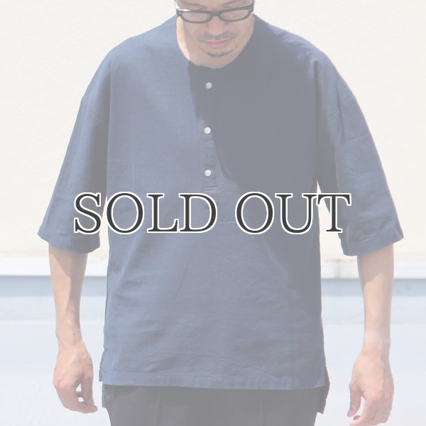 画像3: コットンリネンキャンバスジンベエTOPSシャツ【MADE IN JAPAN】『日本製』/ Upscape Audience (3)