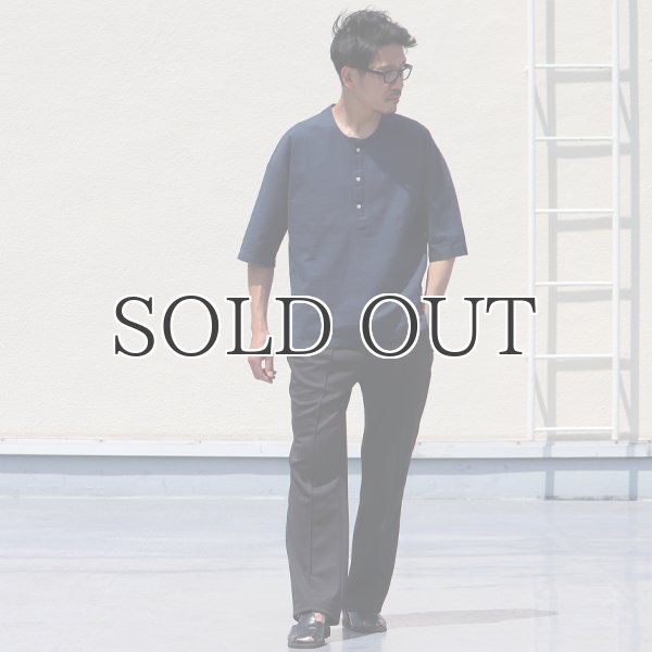 画像6: コットンリネンキャンバスジンベエTOPSシャツ【MADE IN JAPAN】『日本製』/ Upscape Audience (6)