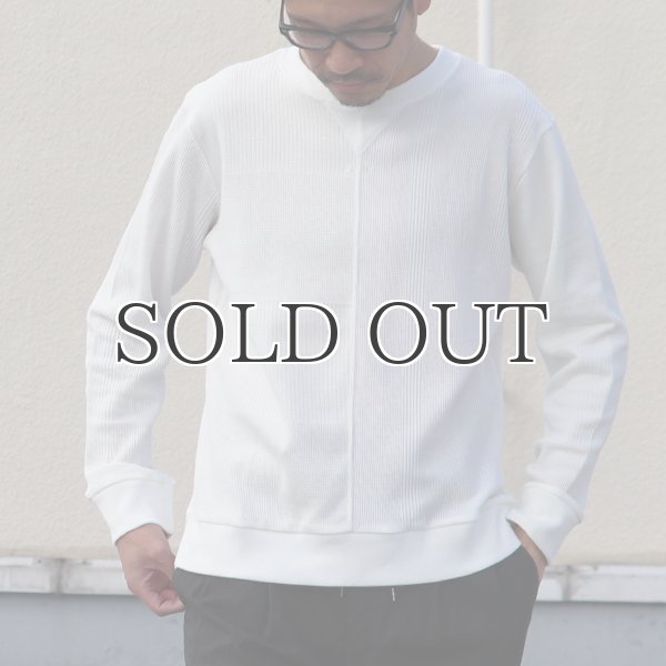 画像3: BOROライク ランダムワッフル ガゼットクルーネックニット【MADE IN JAPAN】『日本製』/ Upscape Audience (3)