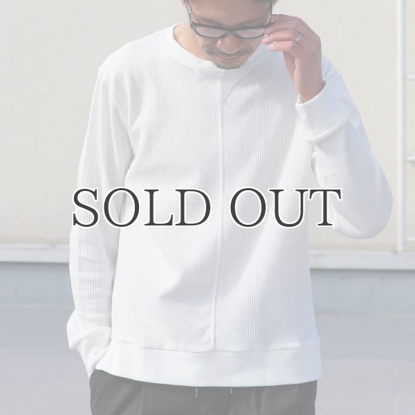 画像5: BOROライク ランダムワッフル ガゼットクルーネックニット【MADE IN JAPAN】『日本製』/ Upscape Audience (5)