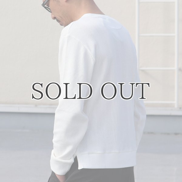 画像6: BOROライク ランダムワッフル ガゼットクルーネックニット【MADE IN JAPAN】『日本製』/ Upscape Audience (6)