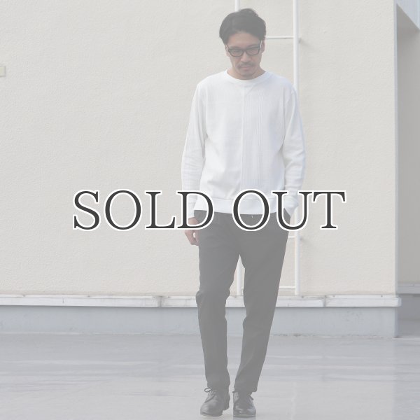 画像7: BOROライク ランダムワッフル ガゼットクルーネックニット【MADE IN JAPAN】『日本製』/ Upscape Audience (7)