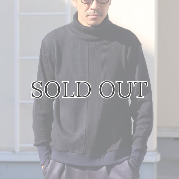 画像2: BOROライク ランダムワッフル タートルネックニット【MADE IN JAPAN】『日本製』/ Upscape Audience (2)
