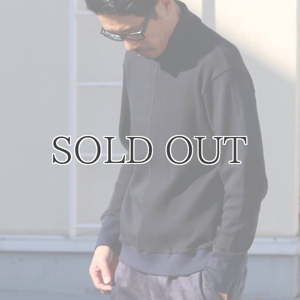 画像4: BOROライク ランダムワッフル タートルネックニット【MADE IN JAPAN】『日本製』/ Upscape Audience (4)