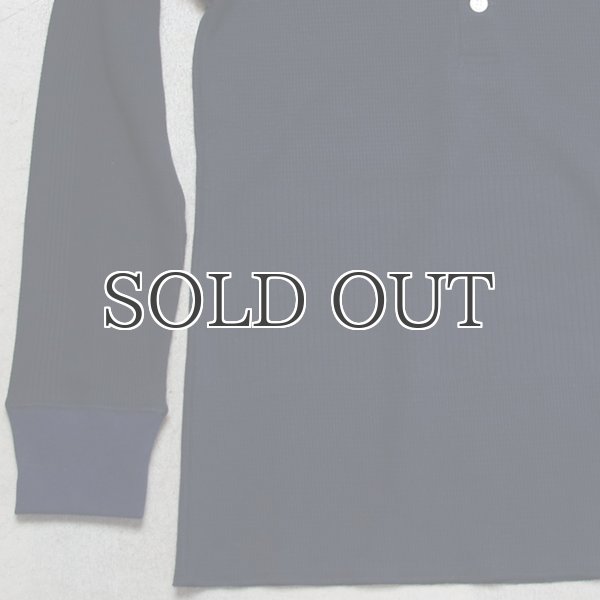 画像17: BOROライク ランダムワッフル ランダム釦モックヘンリーカットソー【MADE IN JAPAN】『日本製』/ Upscape Audience (17)