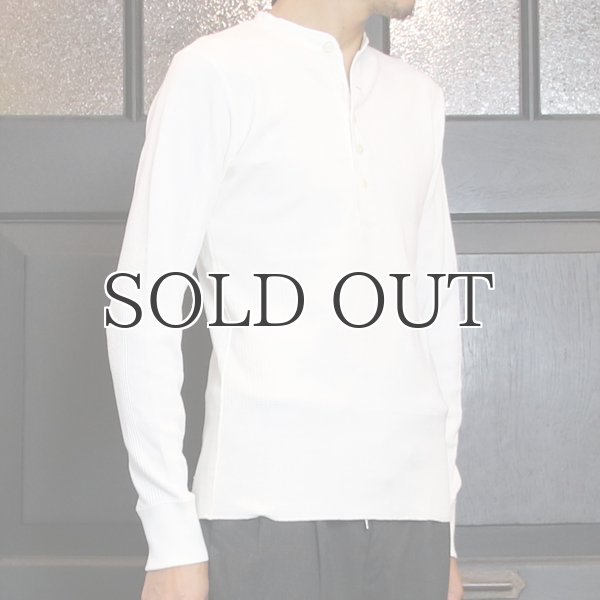 画像11: BOROライク ランダムワッフル ランダム釦モックヘンリーカットソー【MADE IN JAPAN】『日本製』/ Upscape Audience (11)