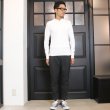 画像8: BOROライク ランダムワッフル ランダム釦モックヘンリーカットソー【MADE IN JAPAN】『日本製』/ Upscape Audience (8)