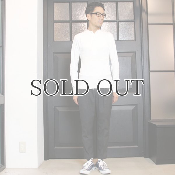 画像8: BOROライク ランダムワッフル ランダム釦モックヘンリーカットソー【MADE IN JAPAN】『日本製』/ Upscape Audience (8)