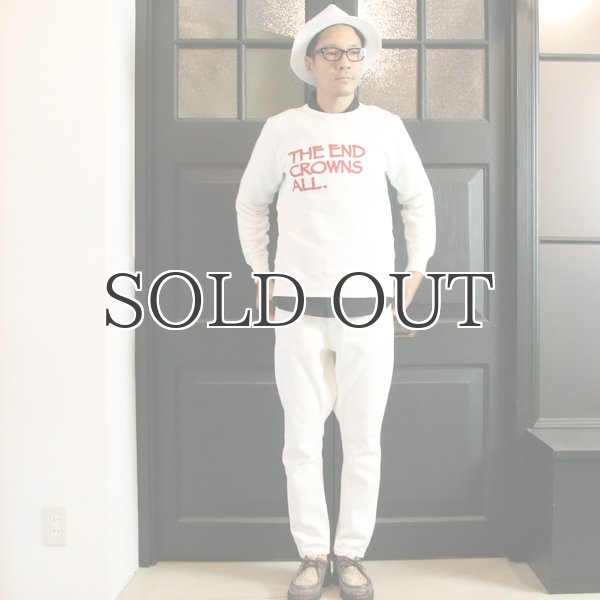 画像10: 【RE PRICE/価格改定】オールドプリント"The End Crowns All."ヴィンテージガゼットクルーネックスウェット / Audience (10)