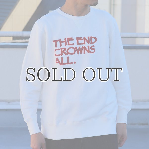 画像3: 【RE PRICE/価格改定】オールドプリント"The End Crowns All."ヴィンテージガゼットクルーネックスウェット / Audience (3)