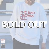 画像: 【RE PRICE/価格改定】オールドプリント"The End Crowns All."ヴィンテージガゼットクルーネックスウェット / Audience