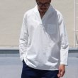 画像2: コットンクロススキッパーカラープルオーバーポケ付9分袖_Shirts【MADE IN JAPAN】『日本製』 / Upscape Audience (2)