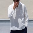 画像4: 【RE PRICE/価格改定】コットンクロススキッパーカラープルオーバーポケ付9分袖_Shirts【MADE IN JAPAN】『日本製』 / Upscape Audience (4)