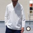 画像1: コットンクロススキッパーカラープルオーバーポケ付9分袖_Shirts【MADE IN JAPAN】『日本製』 / Upscape Audience (1)