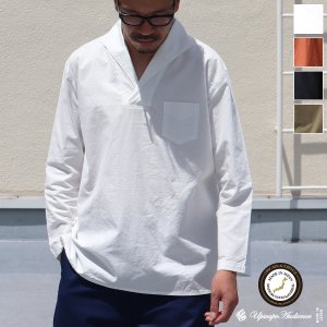 画像: コットンクロススキッパーカラープルオーバーポケ付9分袖_Shirts【MADE IN JAPAN】『日本製』 / Upscape Audience