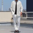 画像7: 【RE PRICE / 価格改定】インディゴサッカーストライプバンドカラーオーバサイズロング長袖_Shirts【MADE IN JAPAN】『日本製』/ Upscape Audience (7)