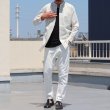画像8: 【RE PRICE / 価格改定】インディゴサッカーストライプバンドカラーオーバサイズロング長袖_Shirts【MADE IN JAPAN】『日本製』/ Upscape Audience (8)