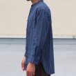画像5: 【RE PRICE / 価格改定】インディゴサッカーストライプバンドカラーオーバサイズロング長袖_Shirts【MADE IN JAPAN】『日本製』/ Upscape Audience (5)