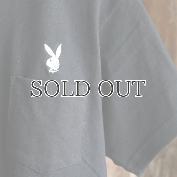 画像9: PLAY BOY”ラビットヘッド”刺繍ポケット付きTEE【Audience】 (9)