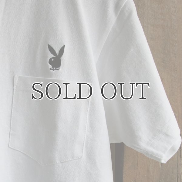 画像12: PLAY BOY”ラビットヘッド”刺繍ポケット付きTEE【Audience】 (12)