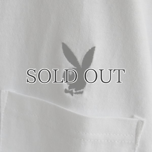 画像10: PLAY BOY”ラビットヘッド”刺繍ポケット付きTEE【Audience】 (10)