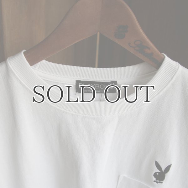 画像11: PLAY BOY”ラビットヘッド”刺繍ポケット付きTEE【Audience】 (11)