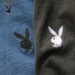 画像1: 【RE PRICE / 価格改定】PLAY BOY ”ラビットヘッド”刺繍ピグメント染TEE【Audience】 (1)