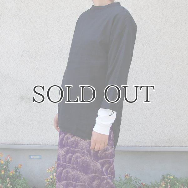 画像3: 綿麻ツイル ボトルネック サドルヘムラウンド7/SビックシャツTEE【MADE IN JAPAN】『日本製』/ Upscape Audience (3)